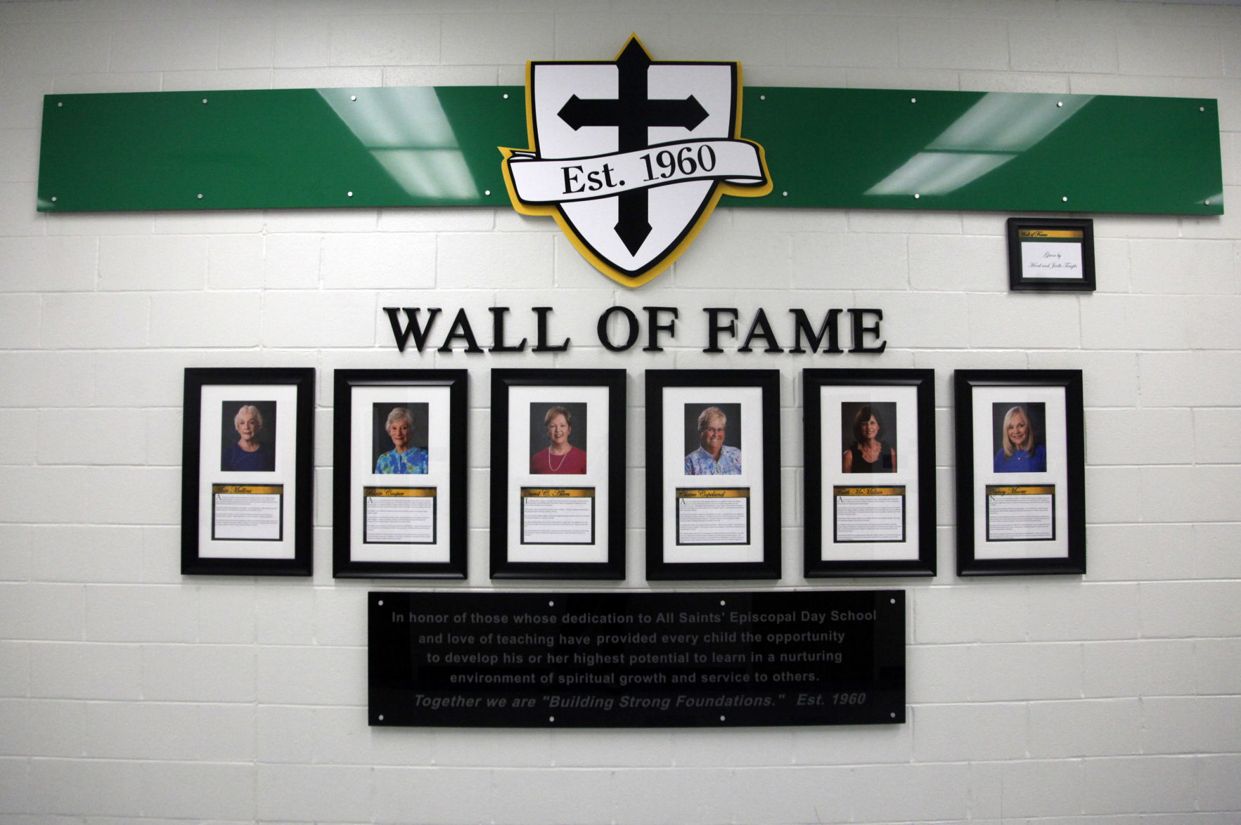 All Saints’ Wall of Fame